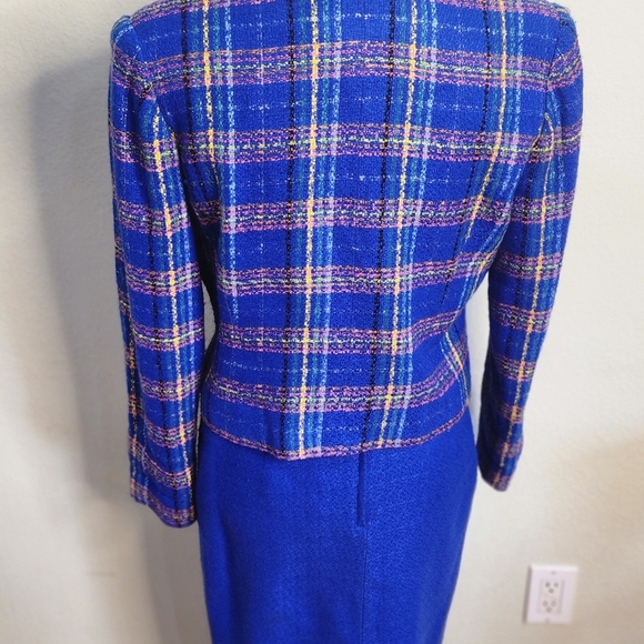 Vintage Sams- 100% Wool Cropped Blazer and Skirt Set - Picture 6 of 6
